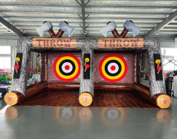 Dual Lane Axe Throwing Game