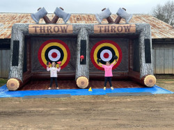 Dual Lane Axe Throwing Game