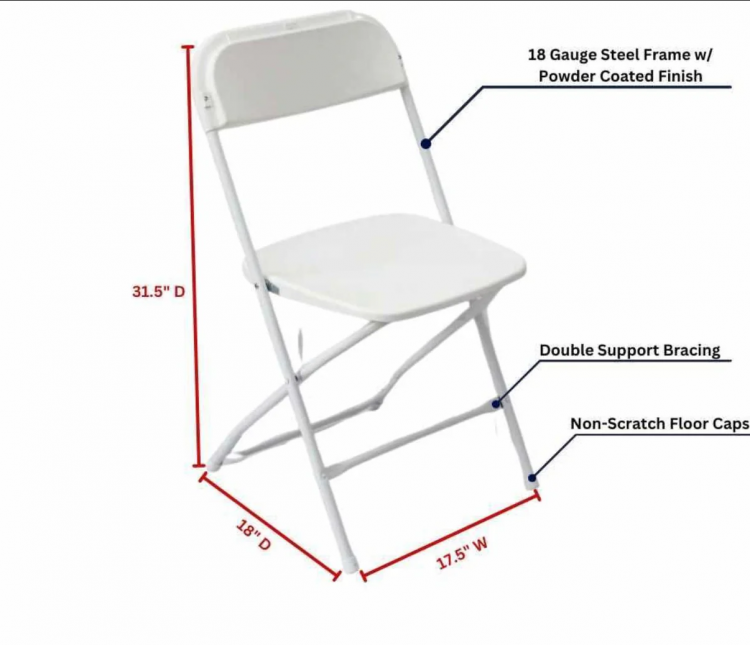 White Folding Chair