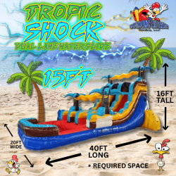 15' Tropic Shock Dual Lane Center Climb