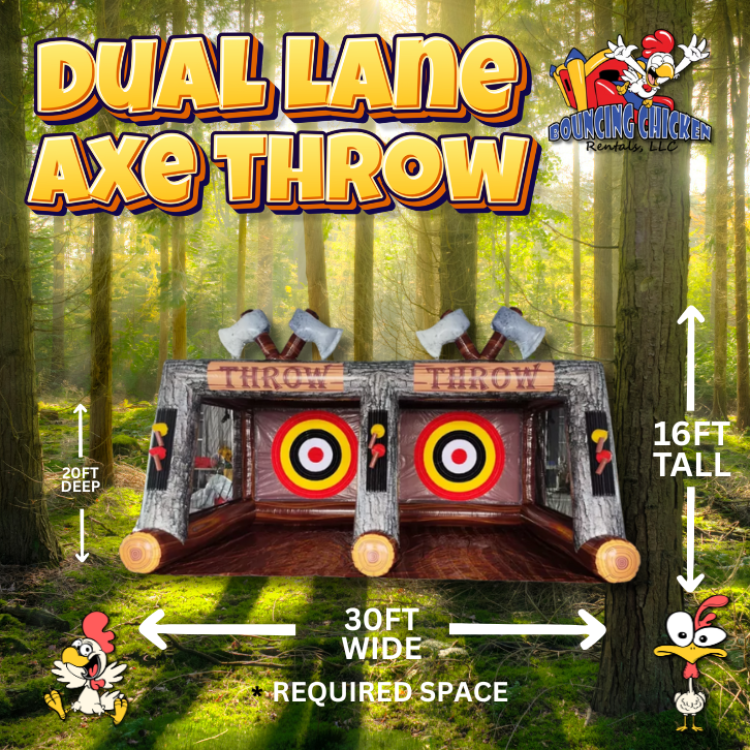 Dual Lane Axe Throwing Game