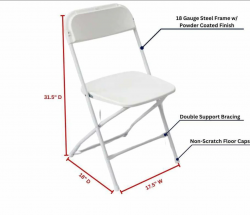 heavy duty white plastic folding chair 480705 1731340647 White Folding Chair
