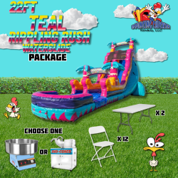 22' Teal Rippling Rush Package