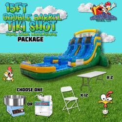 15'  Double Barrel Tiki Shot Package
