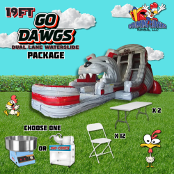 19' Go Dawgs Dual Lane Hybrid Slide Package