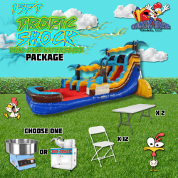 15' Tropic Shock Dual Lane Center Climb Package